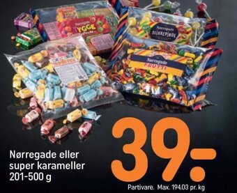 Nørregade eller super karameller 201-500 g
