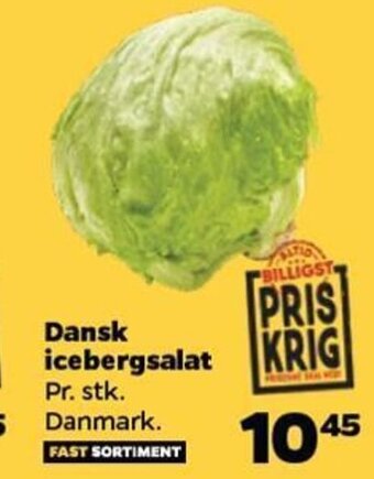 Netto Dansk icebergsalat tilbud