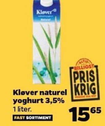 Netto Kløver naturel yoghurt 3,5% tilbud