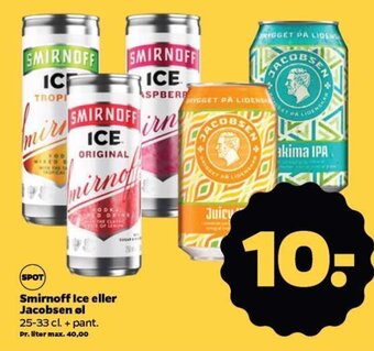 Netto Smirnoff Ice eller Jacobsen ol 25-33 cl. tilbud