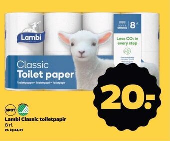 Netto Lambi Classic toiletpapir tilbud