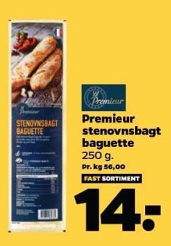 Netto Premieur stenovnsbagt baguette 250 g. tilbud
