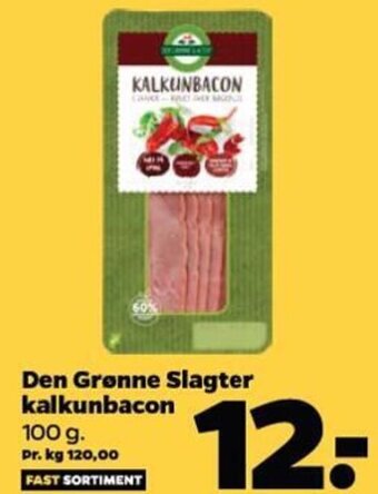 Netto Den Grønne Slagter kalkunbacon tilbud