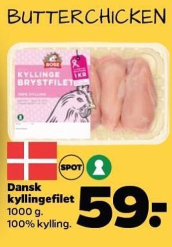Netto Dansk kyllingefilet tilbud