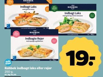 Netto Rahbek indbagt laks eller rejer tilbud