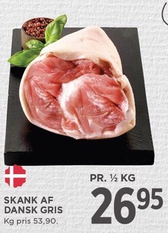 MENY Skank af dansk gris tilbud