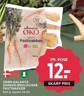 Grøn balance danske økologiske pastinakker