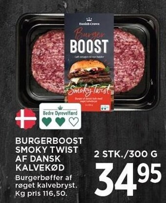 MENY Burgerboost smoky twist af dansk kalvekød tilbud
