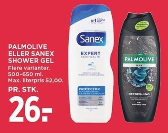 MENY Palmolive eller sanex shower gel tilbud