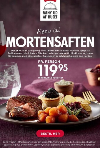 Menu til mortensaften