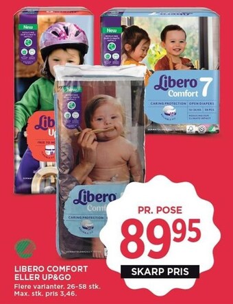 MENY Libero comfort eller up&go tilbud