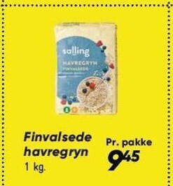 Bilka Finvalsede havregryn tilbud