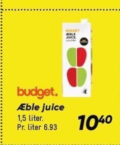 Budget æble juice