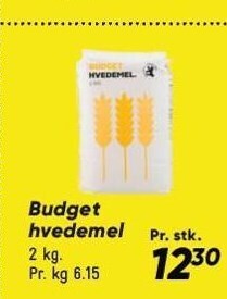 Bilka Budget hvedemel tilbud