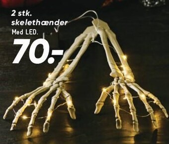 2 stk. skelethænder