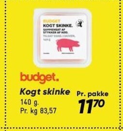 Bilka Budget kogt skinke tilbud