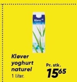 Bilka Kløver yoghurt naturel tilbud
