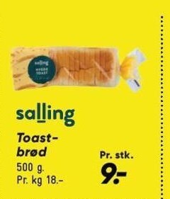 Bilka Salling toastbrød tilbud