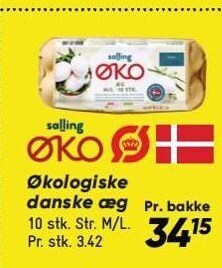 Bilka Salling øko økologiske danske æg tilbud