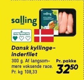 Bilka Dansk kyllingeinderfilet tilbud