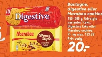 Bilka Bastogne, digestive eller marabou cookies tilbud