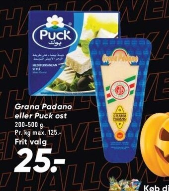 Bilka Grana padano eller puck ost tilbud