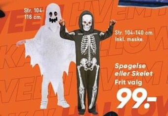 Bilka Spøgelse eller skelet tilbud