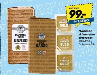 Bilka Mammen skive- eller skæreost tilbud