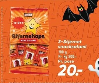 Bilka 3-stjernet snacksalami tilbud