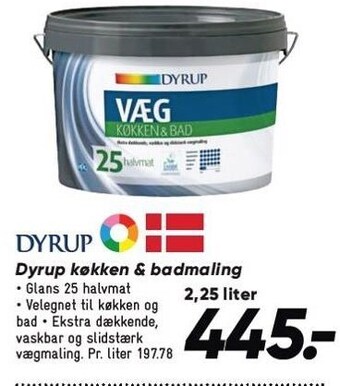 Bilka Dyrup køkken & badmaling tilbud