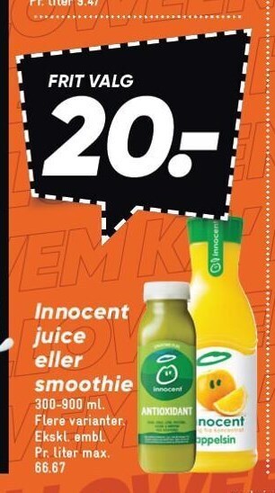 Innocent juice eller smoothie