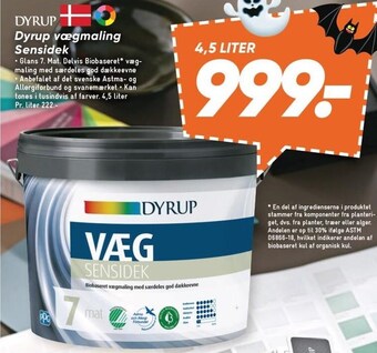 Bilka Dyrup vægmaling sensidek tilbud
