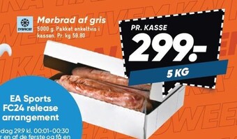 Bilka Mørbrad af gris tilbud