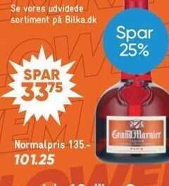 Bilka Spar 25% på mere end 50 varianter spiritus tilbud