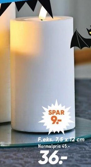Bilka Spar 20% på real flame led-lys tilbud