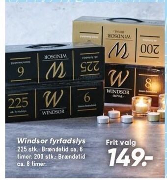 Bilka Windsor fyrfadslys tilbud