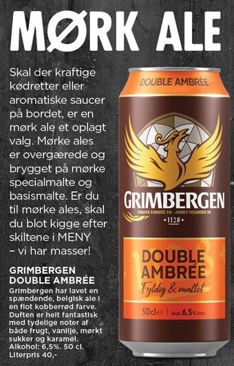 MENY Mørk øl tilbud