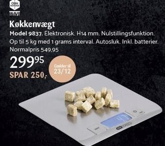 Kop & Kande Obh nordica køkkenvægt tilbud