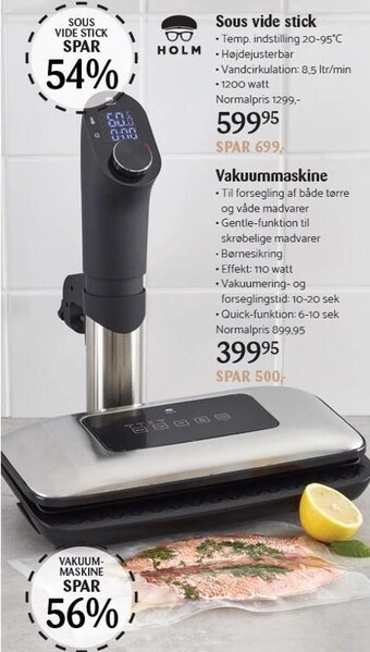 Kop & Kande Sous vide stick eller vakuummaskine tilbud