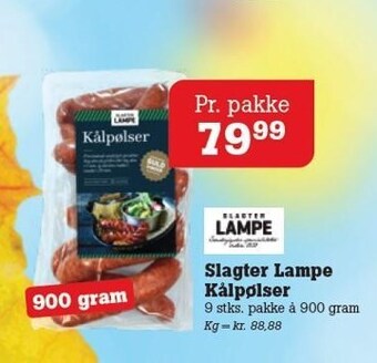 Poetzsch Padborg Slagter lampe kålpølser tilbud