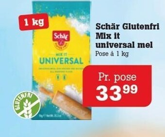 Poetzsch Padborg Schär glutenfri mix it universal mel tilbud