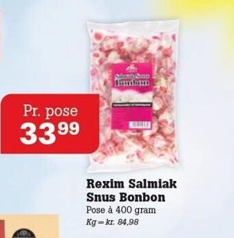 Rexim salmiak snus bonbon