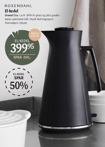 Kop & Kande Rosendahl el-kedel tilbud