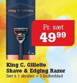 Poetzsch Padborg King c. gillette shave & edging razor tilbud