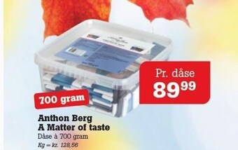 Poetzsch Padborg Anthon berg a matter of taste tilbud