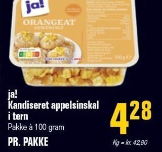 Poetzsch Padborg Ja! kandiseret appelsinskal i tern tilbud