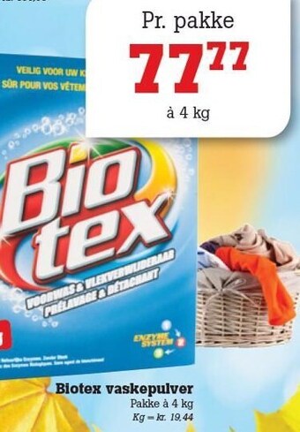Poetzsch Padborg Biotex vaskepulver tilbud