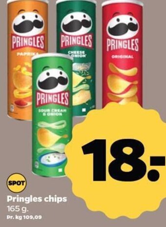 Netto Pringles chips 165 g. tilbud