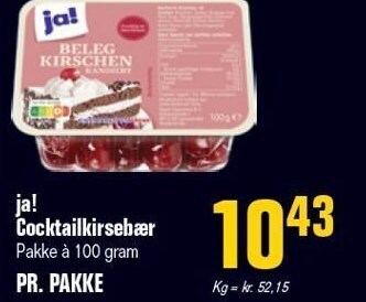 Poetzsch Padborg Ja! cocktailkirsebær tilbud