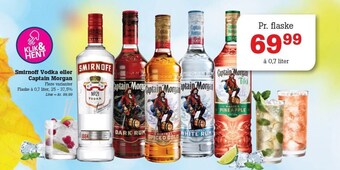 Poetzsch Padborg Smirnoff vodka eller captain morgan tilbud